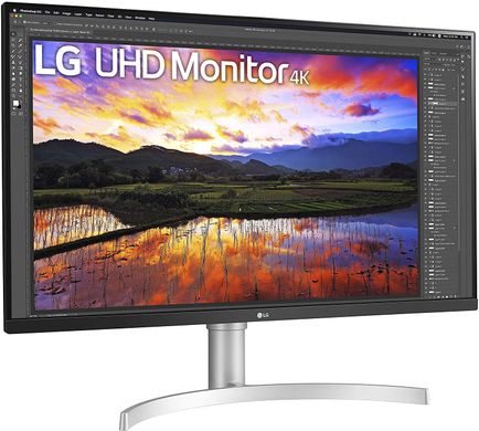 Монітор LG 31.5" 32UN650-W 2xHDMI, DP, MM, IPS, 3840x2160, DCI-P3 95%, FreeSync, HDR10 32UN650-W фото