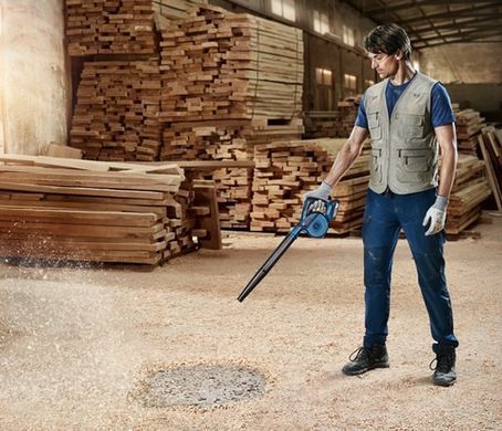 Bosch Повітродув акумуляторний GBL 18V-120 Professional, 18В, 270 км/г, 120 м?/г, 1.1 кг 0.601.9F5.100 фото