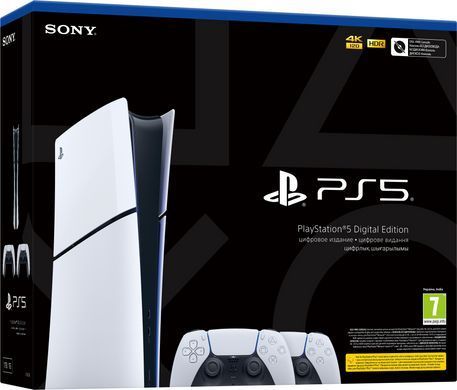 PlayStation Игровая консоль 5 Slim Digital Edition (2 геймпада Dualsense) 1000042066 фото