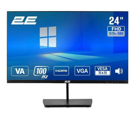 2E Монітор 2E 23.8" B2425B D-Sub, HDMI, VA, 100Hz 2E-B2425B-01.EU фото
