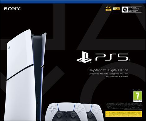 PlayStation Игровая консоль 5 Slim Digital Edition (2 геймпада Dualsense) 1000042066 фото