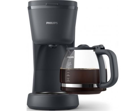 Philips Кавоварка крапельна Essentials Collection, 1.38л, мелена, підтримка температури, темно-сірий HD7430/90 фото