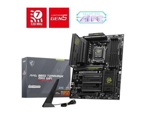 MSI Материнcкая плата MAG B850 TOMAHAWK MAX WIFI sAM5 B850 4xDDR5 M.2 HDMI WiFi BT ATX 911-7E62-002 фото