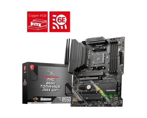 MSI Материнcкая плата MAG B550 TOMAHAWK MAX WIFI sAM4 B550 4xDDR4 M.2 HDMI DP WiFi BT ATX 911-7C91-062 фото
