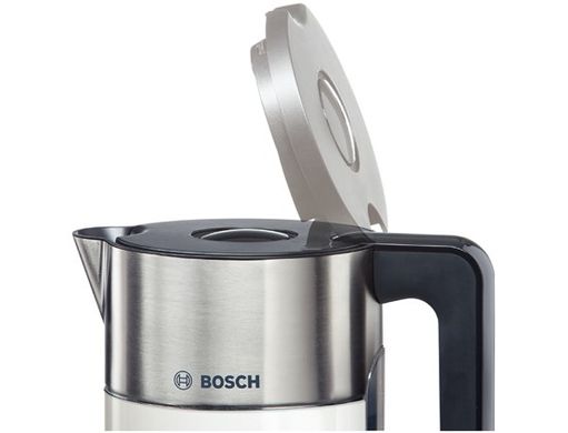Электрочайник Bosch, 1.5л, с двойными стенками, поддержк.темп, белый TWK8611P фото