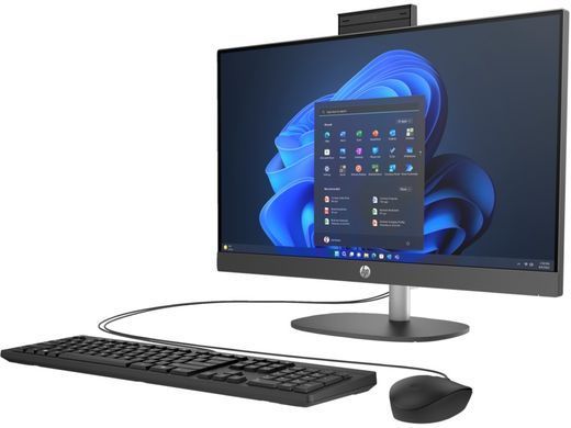 HP Комп'ютер персональний моноблок 240-G10 23.8" FHD IPS AG, Intel i5-1335U, 16GB, F512GB, UMA, WiFi, кл+м, 3р, Win11P, чорний 936H6EA фото