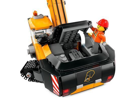 LEGO Конструктор City Жовтий будівельний екскаватор 60420 фото
