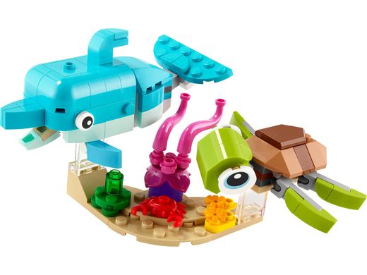 Конструктор LEGO Creator Дельфин и черепаха 31128 фото