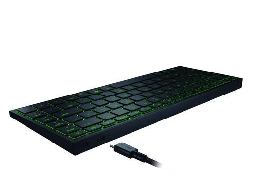 Razer Клавіатура Joro Ultra Low-Profile, 86key, BT, EN, RGB, чорний RZ03-02360100-R3M1 фото