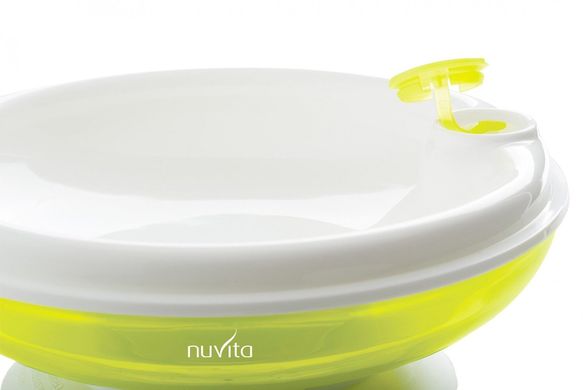 Тарілка Nuvita з підігрівом 6м+ салатова NV1427Lime фото