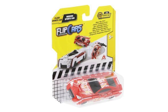 Flip Cars Машинка-трансформер 2 в 1 Спорткар молния и Современный спорткар EU463875B-06 фото