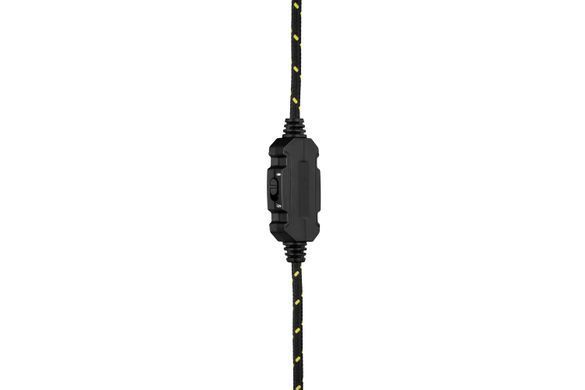 2E Gaming Гарнітура ігрова HG340, mini-jack/dual 3.5mm, RGB, 2м, жовтий 2E-HG340YW фото