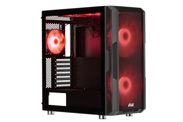 2E Gaming Корпус Contego Neo GW05 без БП 2xUSB3.0, 1xUSB Type-C 2x200мм ARGB, 3x120мм ARGB VGA 380мм LCS ready контроллер с пультом TG Side Panel EATX чёрный 2E-GW05 фото