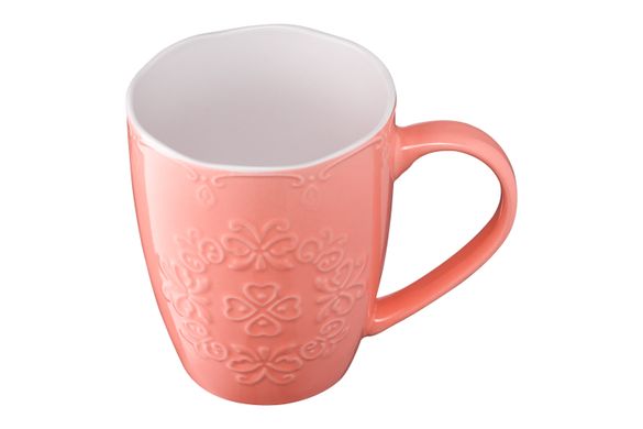 ARDESTO Чашка Barocco, 330 мл, рожева, порцеляна AR3458P фото