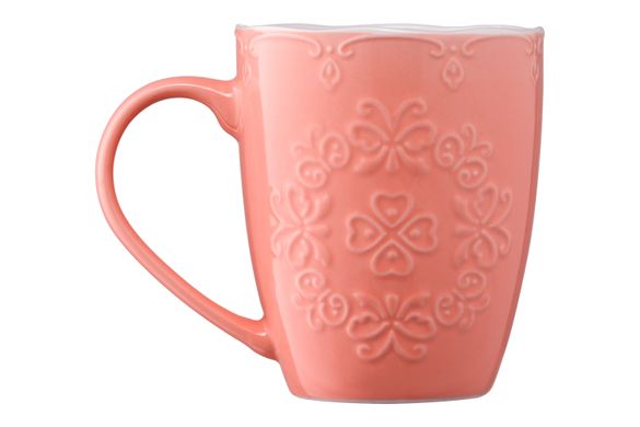ARDESTO Чашка Barocco, 330 мл, рожева, порцеляна AR3458P фото