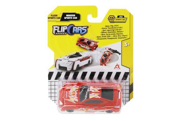 Flip Cars Машинка-трансформер 2 в 1 Спорткар молния и Современный спорткар EU463875B-06 фото