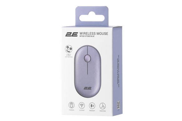 Мышь 2E MF300 Silent WL BT Stone blue 2E-MF300WBL фото
