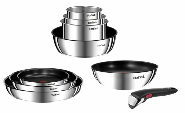 Tefal Набор посуды Ingenio Emotion, 5 пр., нержавеющая сталь, бакелит, серебристый L897S574 фото
