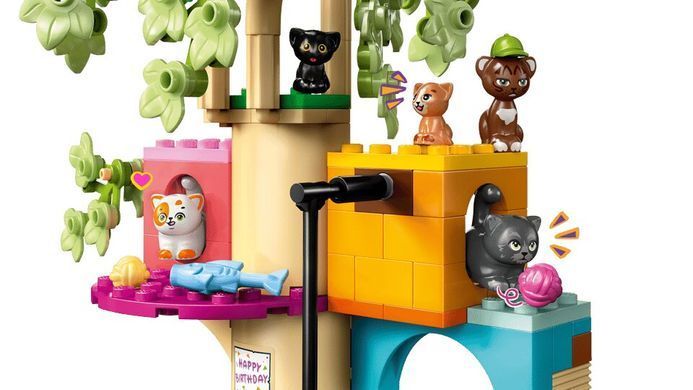 LEGO Конструктор LEGO Friends День народження кота і будинок на дереві 42666 фото