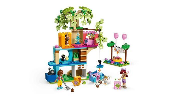 LEGO Конструктор LEGO Friends День народження кота і будинок на дереві 42666 фото