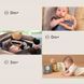 Развивающая книжка-раскладушка 2-в-1 &ndash; ОБЪЯТИЯ МЕДВЕЖОНКА 4 - магазин Coolbaba Toys