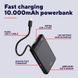 Trust Акумулятор портативний літій-іонний power bank Trust Fiera, 10000мА&middot;год, 2хUSB-C, 20W, PD/QC 3.0, чорний 4 - магазин Coolbaba Toys