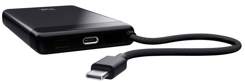 Trust Акумулятор портативний літій-іонний power bank Trust Fiera, 10000мА&middot;год, 2хUSB-C, 20W, PD/QC 3.0, чорний 25880_TRUST фото