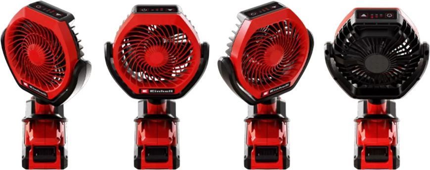 Einhell Вентилятор акумуляторний GC-CF 18/110 Li - Solo, PXC, 18В, безщітковий, діам. 110 мм, 1500 м3/год, 3 режими, 0.48 кг (без АКБ і ЗП)
