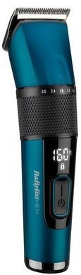 BaByliss Машинка для стриження, мережа+акум., вібраційний мотор, насадок-1, кейс, титан.напил., синій E990E фото