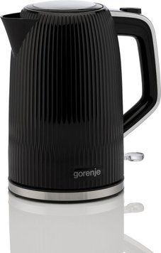 Gorenje Електрочайник 1.7л, Strix-контроль, чорний матовий K17DPB фото
