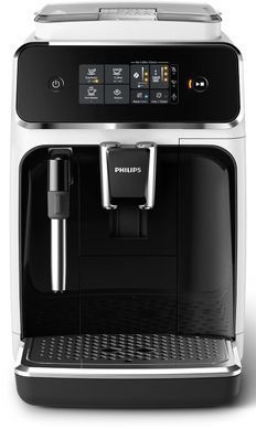 Philips Кавомашина Philips Series 2300, 1.8л, зерно+мелена, дисплей, авторецептів -2, білий EP2223/40 фото