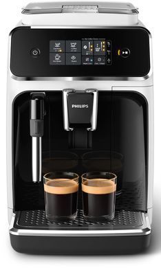 Philips Кавомашина Philips Series 2300, 1.8л, зерно+мелена, дисплей, авторецептів -2, білий EP2223/40 фото