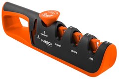 Точилка для ножей и ножниц Neo Tools, ргулируемый угол заточки, 3 этапа заточки 56-050 фото