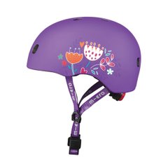 Защитный шлем MICRO - ФИОЛЕТОВЫЙ С ЦВЕТАМИ (48–53 cm, S) AC2137BX фото