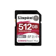 Kingston Карта пам'яті SD 512GB C10 UHS-II U3 R280/W150MB/s SDR2V6/512GB фото