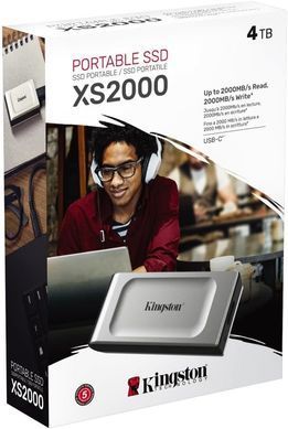 Kingston Портативный SSD Kingston 4TB USB 3.2 Gen 2x2 Type-C XS2000 SXS2000/4000GA фото