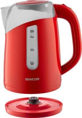 Электрочайник Sencor Series 1700, 1,7л, Strix, пластик, глянец, красный SWK1704RD фото