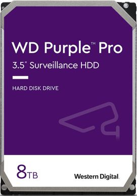 Жесткий диск WD 8TB 3.5" 7200 256MB SATA Purple Pro Surveillance WD8001PURP фото