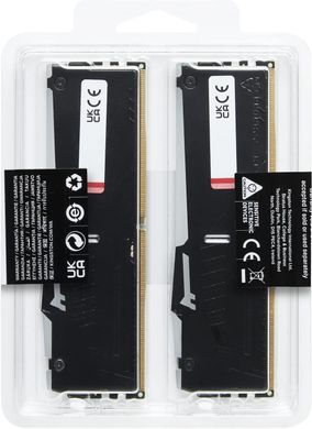 Память ПК Kingston DDR5 32GB KIT (16GBx2) 6000 FURY Beast RGB KF560C40BBAK2-32 фото