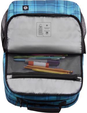 HP Рюкзак для ноутбука, Campus XL, 16.1", полиэстер, голубой 7J594AA фото