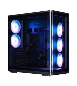 Zalman Корпус P60 без БЖ, 2xUSB3.0, 1x Type C, 3x120мм ARGB Reverse, 2x120мм ARGB, VGA 435мм, LCS ready, Curved Tempered Glass, Dual Chamber, ATX, чорний P60BLACK фото