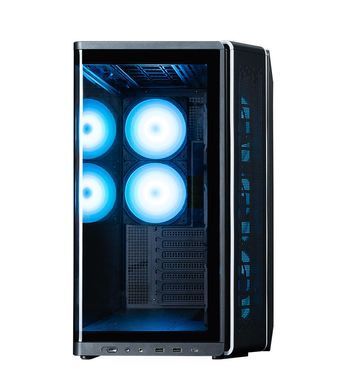 Zalman Корпус P60 без БП, 2xUSB3.0, 1x Type C, 3x120мм ARGB Reverse, 2x120мм ARGB, VGA 435мм, LCS ready, Curved Tempered Glass, Dual Chamber, ATX, чёрный P60BLACK фото