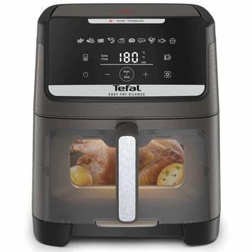 Tefal Мультипіч Tefal Easy Fry Silence XXL, 1800Вт, чаша-7, сенсорне керув., 10 програм, з віконцем, пластик, темно-сірий EY846HE0 фото