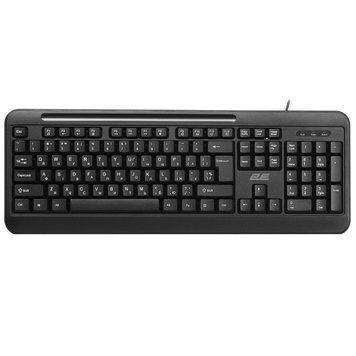 2E Клавіатура мембранна KM1040 104key, USB-A, EN/UK, чорний 2E-KM1040UB_UA фото