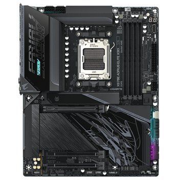 Gigabyte Материнская плата X870E A ELITE X3D sAM5 X870 4xDDR5 M.2 Wi-Fi BT HDMI DP ATX X870E_A_ELITE_X фото
