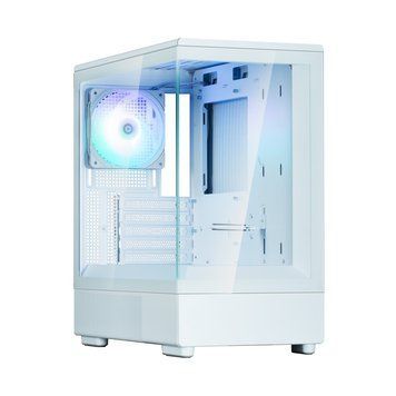 Zalman Корпус P10 без БП, 1xUSB3.0, 1xUSBType-C, 1x120мм ARGB, VGA 384мм, LCS ready, TG Side Panel, mATX, білий P10WHITE фото