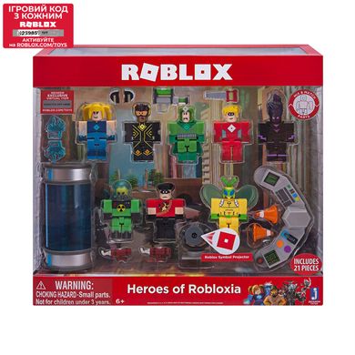 Игровой набор Roblox Environmental Set Heroes of Robloxia, 8 фигурок и аксессуары 10763R фото