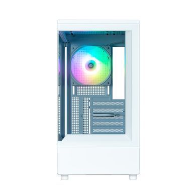 Zalman Корпус P10 без БП, 1xUSB3.0, 1xUSBType-C, 1x120мм ARGB, VGA 384мм, LCS ready, TG Side Panel, mATX, білий P10WHITE фото
