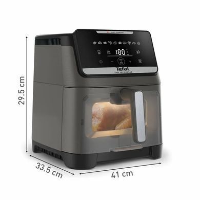 Tefal Мультипіч Tefal Easy Fry Silence XXL, 1800Вт, чаша-7, сенсорне керув., 10 програм, з віконцем, пластик, темно-сірий EY846HE0 фото