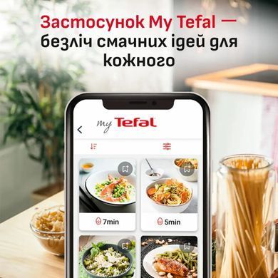 Tefal Мультипіч Tefal Easy Fry Silence XXL, 1800Вт, чаша-7, сенсорне керув., 10 програм, з віконцем, пластик, темно-сірий EY846HE0 фото